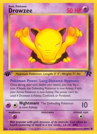 Drowzee 54/82 - Team Rocket-1
