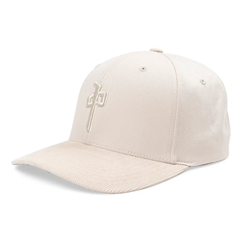 Red Dragon 'Corduroy Brim' Cap - Cream-1