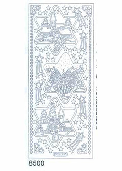 Deco Stickers - Christmas Stars with Scenes-1