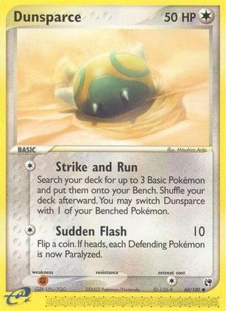 Dunsparce 60/100 - Sandstorm Reverse Holofoil-1