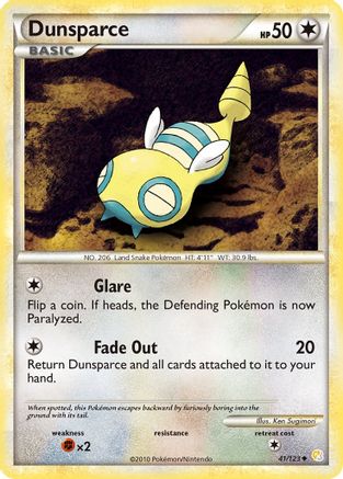 Dunsparce 41/123 - HeartGold SoulSilver-1