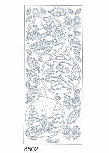 Deco Stickers - Christmas Balls with scenes-1