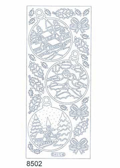 Deco Stickers - Christmas Balls with scenes-1