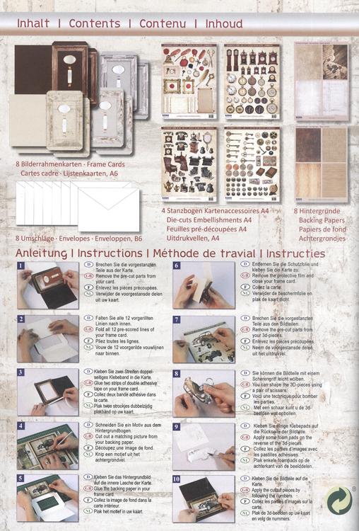 3D Precut Picture Frame Cards-Vintage 1-2