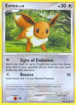 Eevee 59/111 - Rising Rivals Reverse Holofoil-1