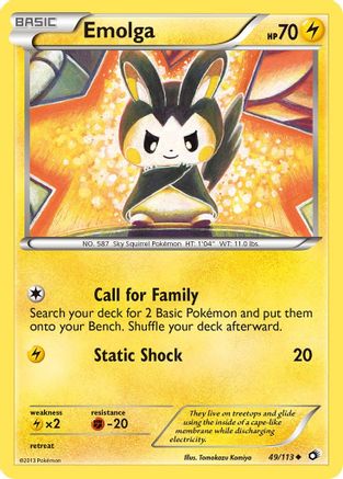 Emolga 49/113 - Legendary Treasures Reverse Holofoil-1