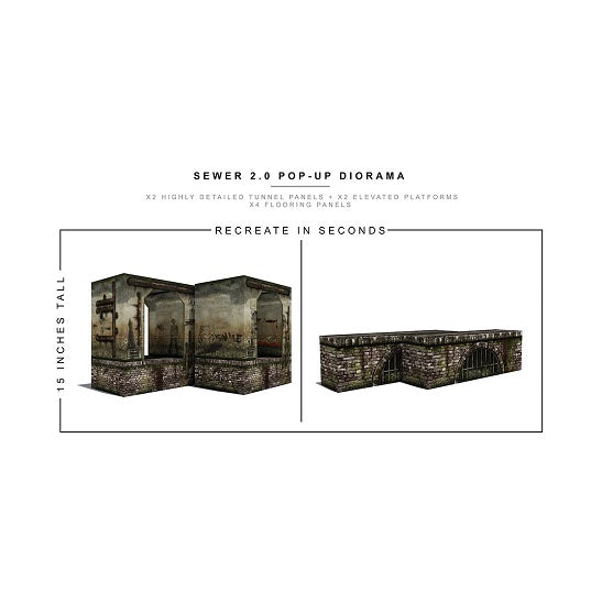 Extreme Sets Sewer 2.0 Pop-Up 1:12 Scale Diorama