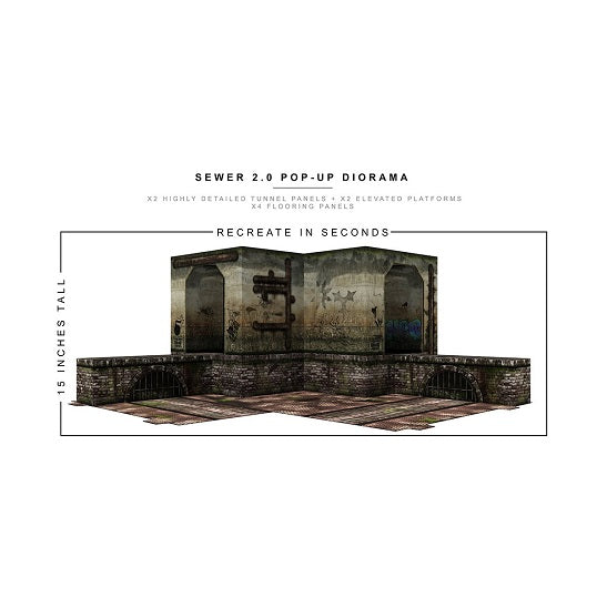 Extreme Sets Sewer 2.0 Pop-Up 1:12 Scale Diorama
