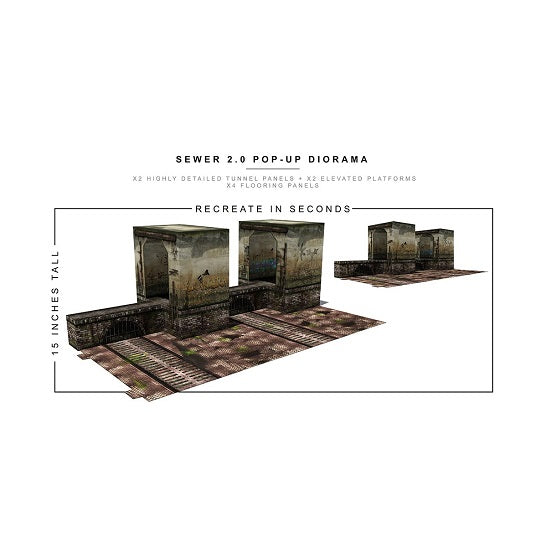 Extreme Sets Sewer 2.0 Pop-Up 1:12 Scale Diorama-6