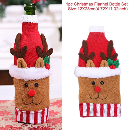 Christmas Decorations Christmas Wine Bottle Socks-5