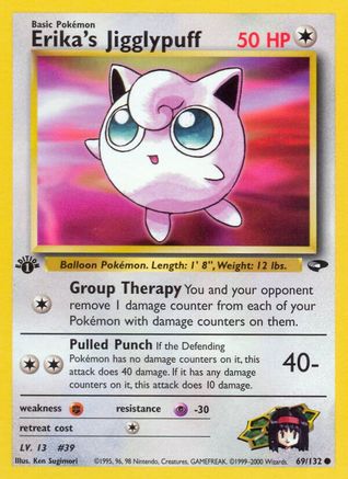 Erika's Jigglypuff 69/132 - Gym Challenge 1st Edition-1