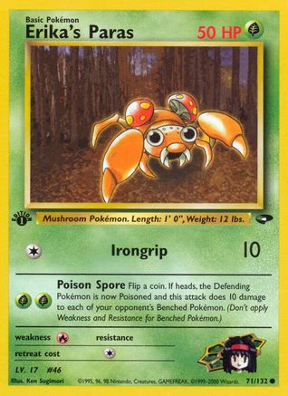 Erika's Paras 71/132 - Gym Challenge 1st Edition-1
