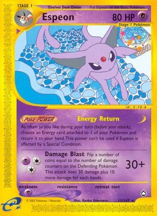 Espeon/147 - Aquapolis Reverse Holofoil-1