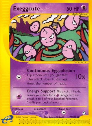 Exeggcute (77)/147 - Aquapolis-1
