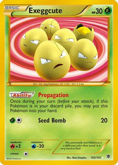 Exeggcute (102 Secret Rare)/101 - Plasma Blast Holofoil-1