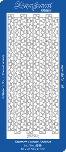 Deco Stickers - Ribbon Border Stars-1