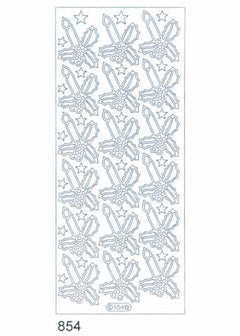 Deco Stickers - Candles with Holly-1