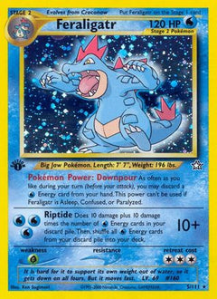 Feraligatr (5)/111 - Neo Genesis 1st Edition Holofoil-1