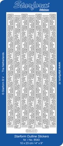 Deco Stickers - Ribbon Border-Poinsettia-1