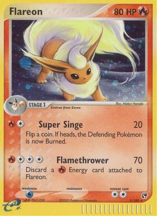 Flareon/100 - Sandstorm Holofoil-1
