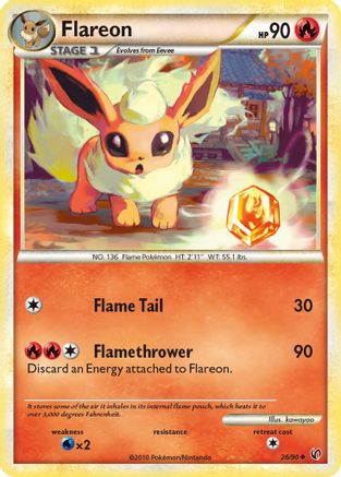 Flareon 26/90 - Undaunted Reverse Holofoil-1