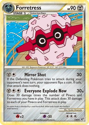 Forretress (3) 3/90 - Undaunted Reverse Holofoil-1