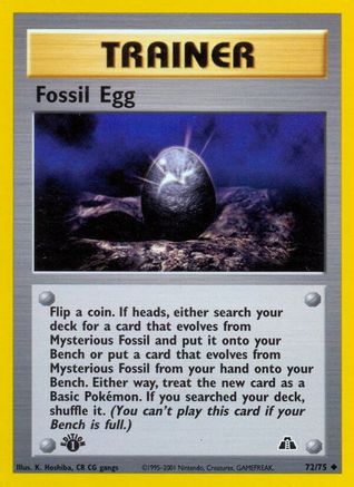 Fossil Egg 72/75 - Neo Discovery-1