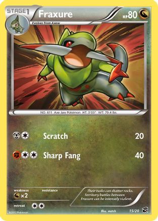 Fraxure (15)/20 - Dragon Vault Holofoil-1