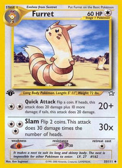 Furret 35/111 - Neo Genesis 1st Edition-1