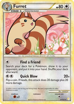 Furret 21/123 - HeartGold SoulSilver-1