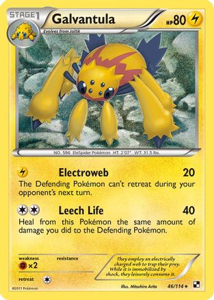 Galvantula/114 - Black and White Reverse Holofoil-1