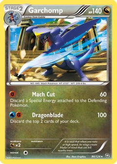 Garchomp (90)/124 - Dragons Exalted Reverse Holofoil-1