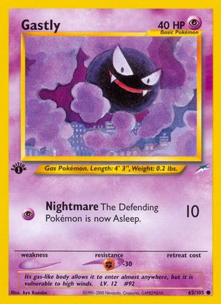 Gastly 65/105 - Neo Destiny 1st Edition-1