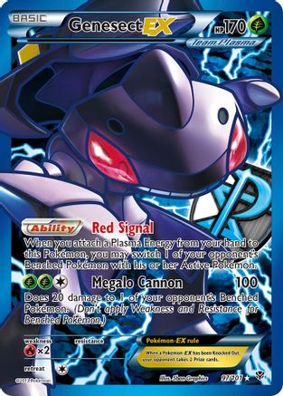 Genesect EX (Team Plasma) (97 Full Art)/101 - Plasma Blast Holofoil-1