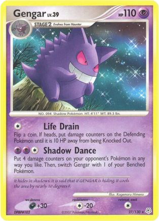 Gengar 27/130 - Diamond and Pearl Reverse Holofoil-1