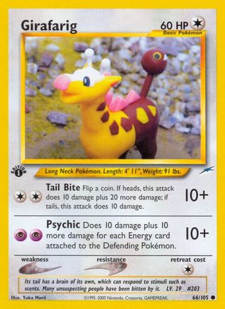 Girafarig 66/105 - Neo Destiny 1st Edition-1