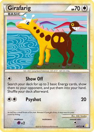 Girafarig 64/123 - HeartGold SoulSilver-1