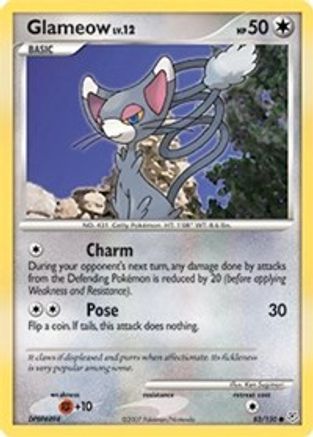 Glameow/130 - Diamond and Pearl Reverse Holofoil