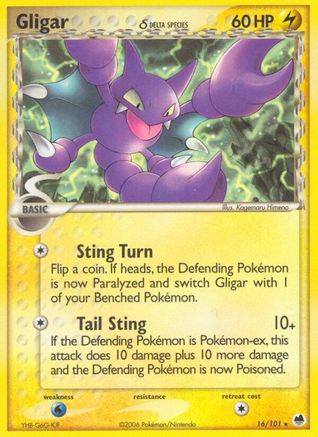 Gligar (Delta Species) 16/101 - Dragon Frontiers-1