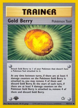 Gold Berry 93/111 - Neo Genesis 1st Edition-1