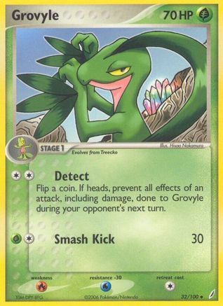 Grovyle 32/100 - Crystal Guardians Reverse Holofoil-1