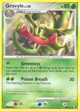 Grovyle/106 - Great Encounters Reverse Holofoil-1