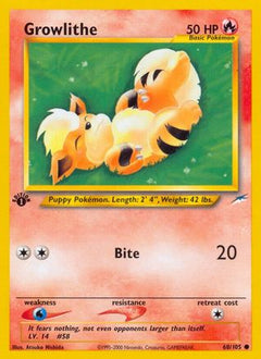 Growlithe 68/105 - Neo Destiny 1st Edition-1