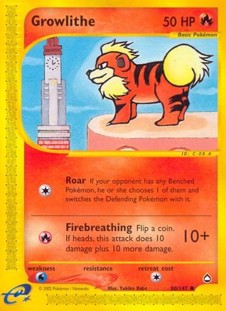 Growlithe (80)/147 - Aquapolis-1
