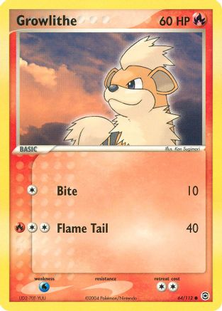 Growlithe 64/112 - FireRed & LeafGreen-1