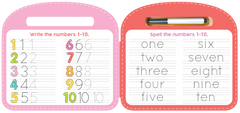 Little Hippo Books - Write & Wipe 123 - Illustrated - Ages 3+-4