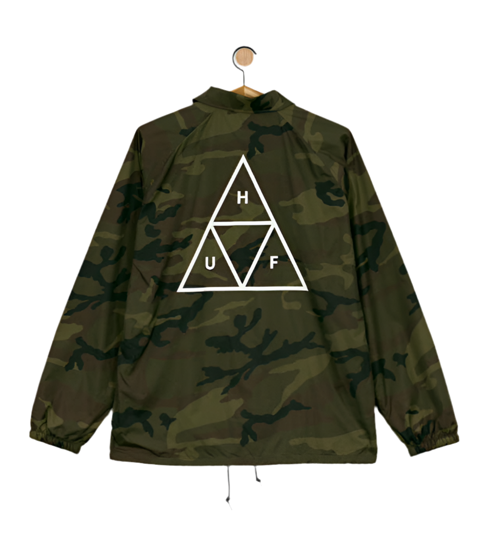 HUF 'Triple Triangle' Windbreaker - Camo-2