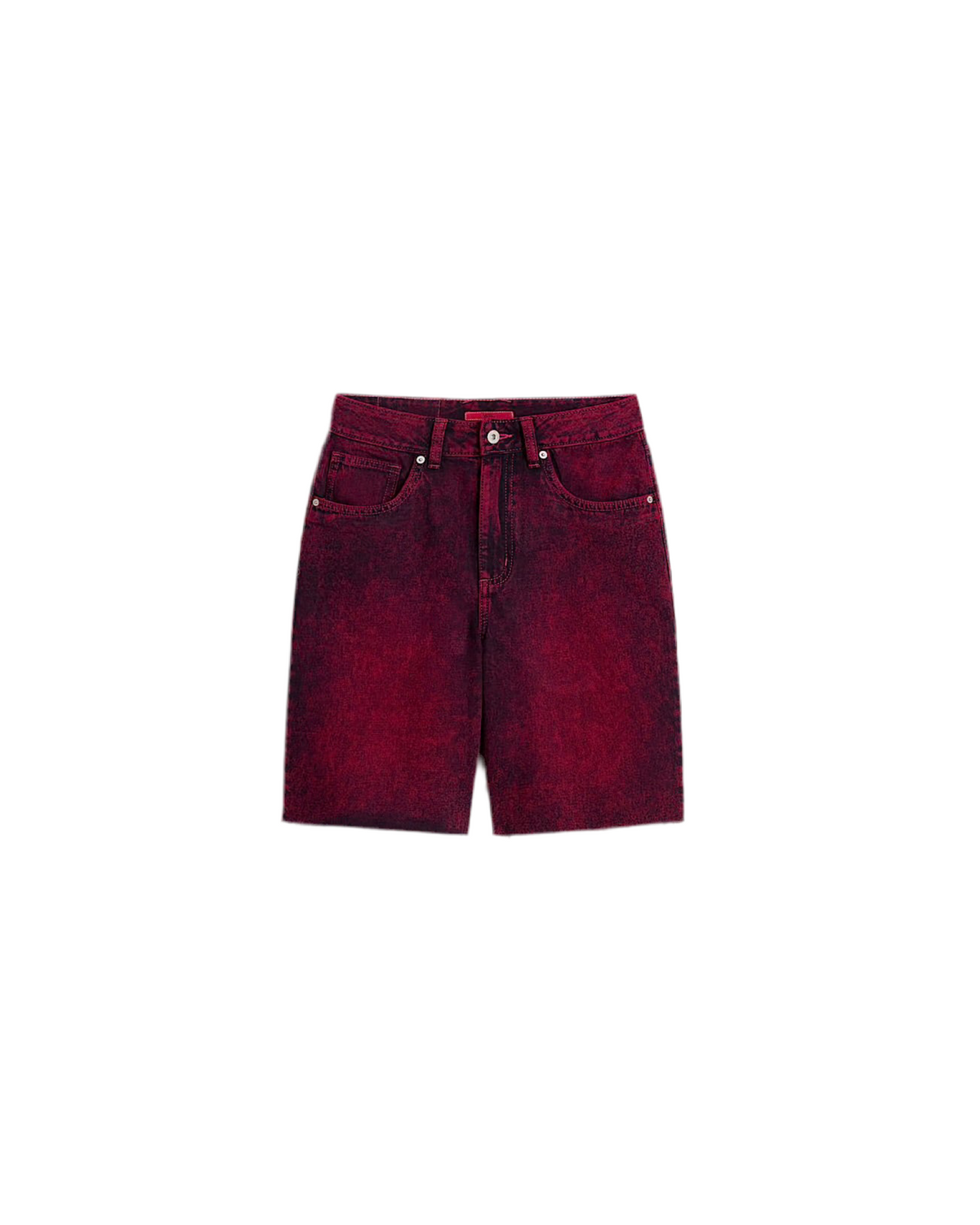 Vans 'Sirelle 5 Pocket Baggy' Shorts - Over Dye Red (Women’s)-1