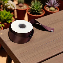 Satin Ribbon Double Face Burgundy #793 -3.8 cm Wide-2