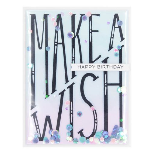 Plaque d'impression diagonale Make a Wish de la collection BetterPress-4